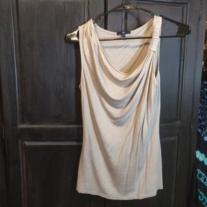 LAST CHANCE Gap Beige Cowl Neck Tank Top